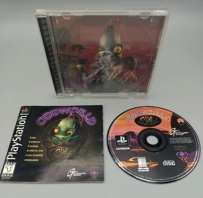 Oddworld Abe's Oddysee Sony PlayStation 1 PS1 CIB  W- REG Card Tested! - Image 1 of 2