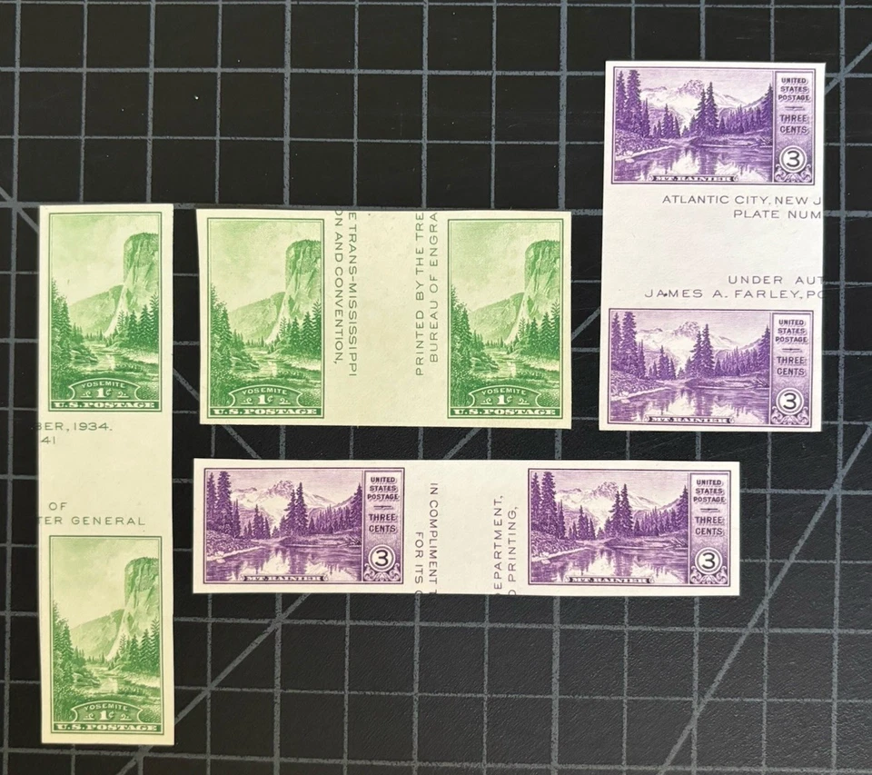 US Stamps-SC#  769 & 770 -  Gutter Collection - NGAI - Hinged- SCV $35.50 - Image 1 of 1