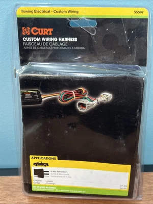 Arnés de cableado Curt personalizado salida plana de 4 vías para Dodge 2004-2009 Durango x 55597 Foto 1 de 4
