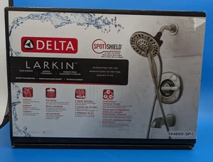 Delta - Larkin - Tube & Shower - Brushed Nickel Finish - ( 144890-SP-I ) - NOB - Picture 1 of 8