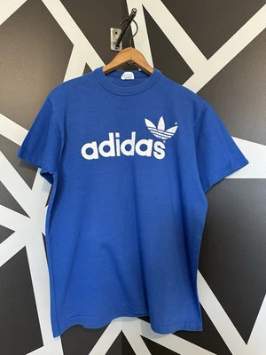 VTG 80/90’s Adidas Trefoil Double Sided Men’s T-shirt Sz-L  Single Stitch USA  - Image 1 of 4