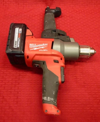 MILWAUKEE 2810-20 18V M18 FUEL CORDLESS MUD MIXER ½” DRILL W/ 1 BATTERY - Image 1 of 4