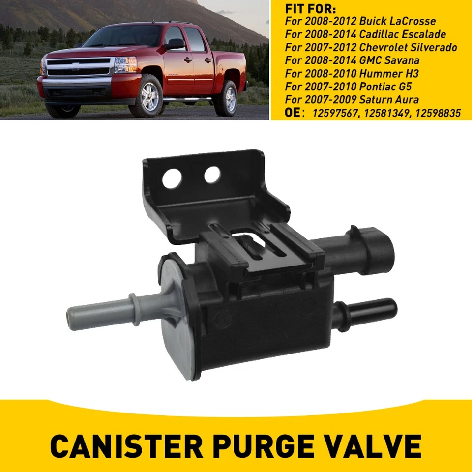 VAPOR CANISTER PURGE SOLENOID EVAP VENT VALVE CONTROL 12581349 FOR CHEVY BUICK - Image 1 of 4
