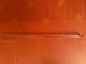 Antique 1920’s Clear SOLID GLASS TOWELL RACK 17 3/4” ART DECO-No Hardware - Picture 1 of 6
