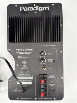 MÓDULO AMPLIFICADOR SUBWOOFER ALIMENTADO PARADIGM PDR-10 V.3 (SOLO AMPLIFICADOR) - PROBADO Foto 1 de 4