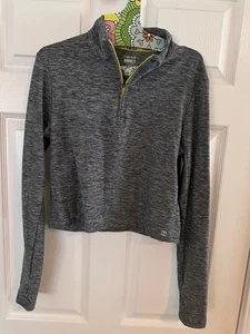 Hind running 3/4 zip athletic cropped jacket gray - Picture 1 of 3