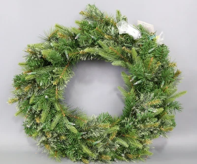 Vickerman 30 Cashmere Artificial Christmas Wreath with Warm White LED Lights - Image 1 of 4
