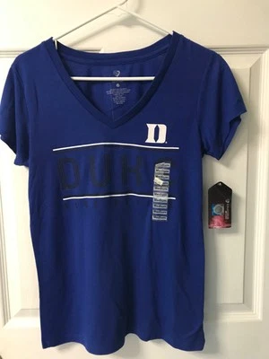 Camisa para mujer Colosseum Duke University cuello en V azul - NUEVA CON ETIQUETAS MEDIANA Foto 1 de 4