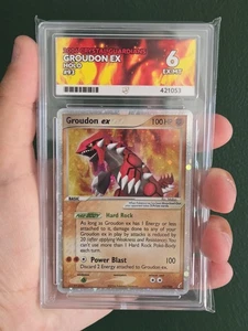 Ace 6 Graded EX-MT 2006 Pokemon EX Groudon EX Holo #93 EX Crystal Guardians - Bild 1 von 2