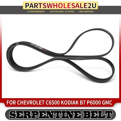Cinturón serpentino de alta resistencia de 70,57 pulgadas para Chevrolet C6500 Kodiak B7 P6000 GMC P6000 Foto 1 de 4