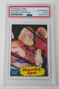 Moondog Spot WWF WWE Signed Autograph Auto 1985 Topps Rookie Card # 19 PSA - Picture 1 of 5