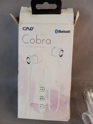 CYLO Cobra Bluetooth Wireless Earbuds White CY3298 (NEW) - Image 1 of 4