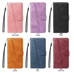 For Samsung Galaxy S22 S23 S24 Ultra Flip Wallet Phone Cover PU Leather Case New - Picture 1 of 18