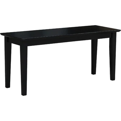 Sturdy Solid Wood Bench Easy Assembly Classic Design Versatile Indoor Seating US - Image 1 of 4
