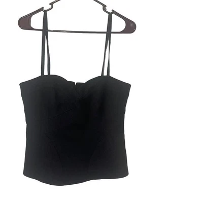 Top corsé gótico gris oscuro Nanette Lepore Y2k para mujer talla 8  Foto 1 de 4