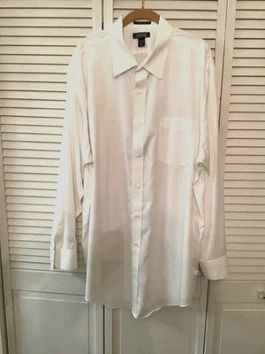 Lands End Mens Dress Shirt White Button Down Supima Cotton 18-36T - Image 1 of 4