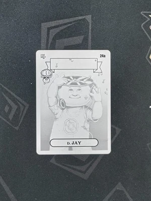 2025 Topps Garbage Pail Kids 40th Worst of GPK #24a D Jay 1/1 Printing Plate Z01 - Image 1 of 2