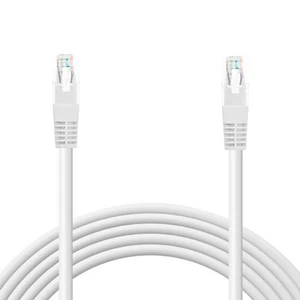 Câble réseau Ethernet RJ45 0,30m Blanc Cat.6 UTP AWG24 - Photo 1/6