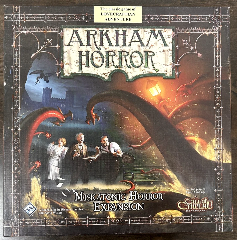 Fantasy Flight - Arkham Horror: Miskatonic Horror Expansion - ¡COMPLETO SIN PERFORAR! Foto 1 de 4