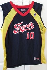 WNBA Indiana Fever #10 Gordana Grubin Signed Autographed Jersey Medium