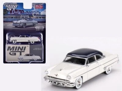 LINCOLN Capri- - 1954 - white / blue - MiJo - Mini GT 1:64 - Immagine 1 di 4