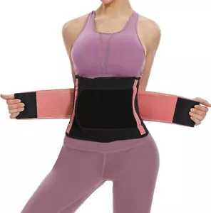 Women Waist Trimmer Belt Hot Sweat Wrap Tummy Stomach Weight Loss Fat Burner NEW - Picture 1 of 13