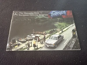 Mercedes Folleto 1983 Euro Entrega 300 TD SD D 380SEL 380SEC 380SL SL Catálogo - Imagen 1 de 7