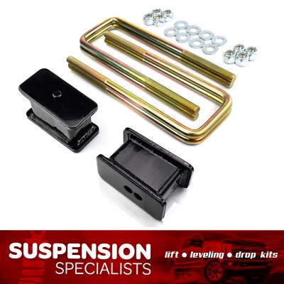4" Rear Lift Block Kit w/ U-bolts For 2007-2021 Toyota Tundra - Image 1 of 4