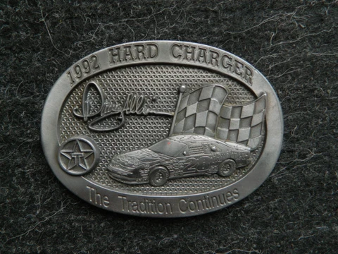 Davey Allison Hard Charger pewter plaque Cover
