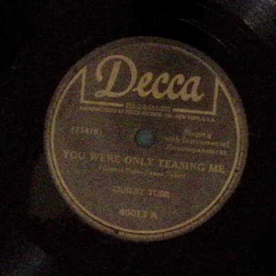 ERNEST TUBB YOU WERE ONLY TEASING ME/I'M BEGINNING TO FORGET YOU  78RPM 160-42 - Image 1 of 3