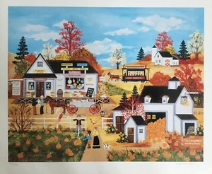 Jane Wooster Scott Signed & Numbered L/ED Lithograph " As The Leaves Turn " - Picture 1 of 1