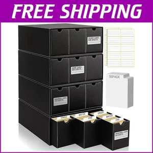 Ultimate Card Collector's Storage Box - 8000 Capacity with Dividers & Labels - Picture 1 of 9