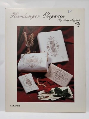 Vintage Hardanger Elegance Embroidery Patterns Mary Seyfarth 1982 - Image 1 of 2