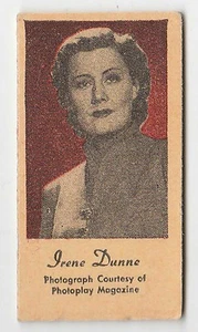 American US Engrav-O-Tints Weighing Weight Machine Card US Actress Irene Dunne - Picture 1 of 2