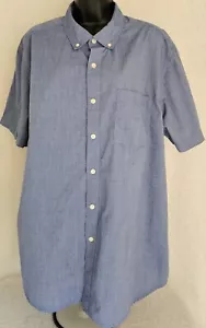 Basic Editions Mens Shirt Size XL X Large Blue White Plaid - Picture 1 of 21