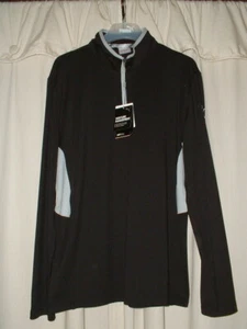 Men's PUMA Dry Cell 1/4" Zip Golf Jacket/Pullover Black Medium NWT - Picture 1 of 3