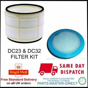 FOR DYSON DC23 VACUUM CLEANER HEPA POST MOTOR FILTER & PRE FILTER KIT - Picture 1 of 3