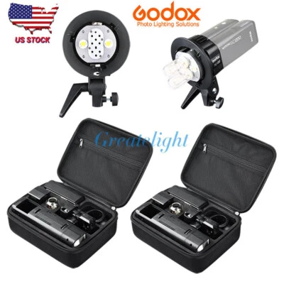 2x Godox AD200 TTL Pocket Flash Speedlite +AD-B2 Dual Power Flash Head S Bracket - Image 1 of 4