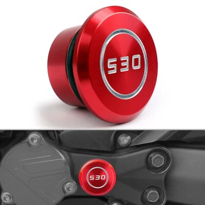 CNC Red Frame Hole Cap Plug Cover Fit for Yamaha TMAX T-MAX 530 2005-2016 - Image 1 of 4