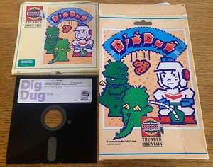 Dig Dug for Commodore 64/128 - 1983 Thunder Mountain Namco w/ Manual - Picture 1 of 3
