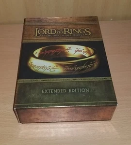 LOTR The Lord of the Rings - Trilogy Blu Ray - Extended Edition Gold Boxset - Picture 1 of 2