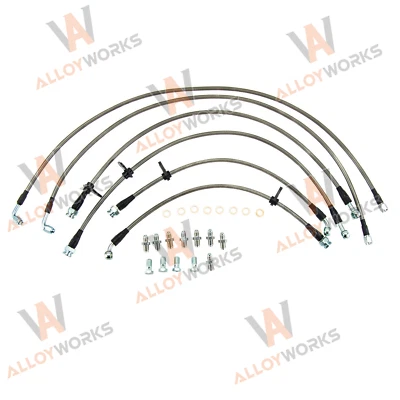 Replacement Front & Rear Brake Line Kit Fit 1994-2001 1996 Acura Integra RS LS - Image 1 of 4