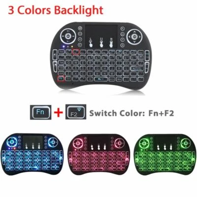 Mini Rechargeable 2.4G Wireless Keyboard w/ Backlit - PC MAC XBOX PS IPTV Pi - Image 1 of 4