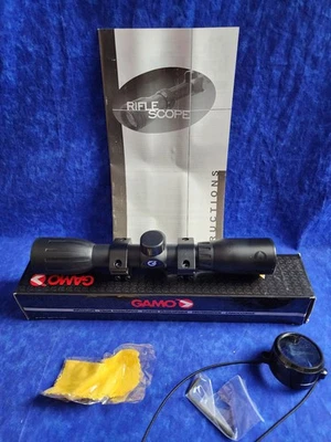 NEW Gamo LC 4x32mm WR Air Rifle Scope with Rings & Mount RETICULE 30/30 - Image 1 of 3