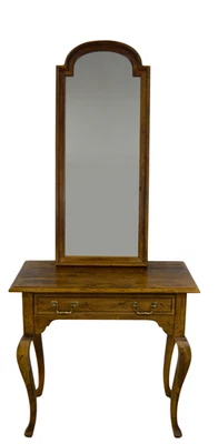 Ethan Allen Old World Treasures Console Table/Desk Mirror Maple #29-9005/9001 - Image 1 of 4