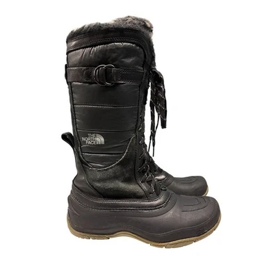 The North Face Winter Boots Women's Black Waterproof Insulated Tall Snow Boots 8 - Image 1 of 4