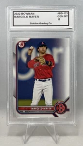 Marcelo Mayer Bowman Graded 10 Gem Mint 2022 Topps Bowman Red Sox - Picture 1 of 4