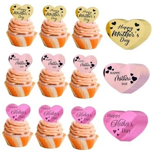 Happy Mother's Day Cupcake Topper, 30 pcs Mother Day Cake Toppers Acrylic Cake - Picture 1 of 8