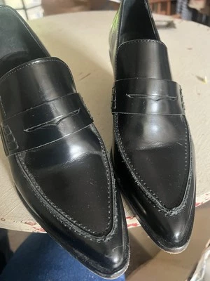 Mocasines góticos bruja para mujer 38/8 de cuero negro punta en punta All Saints Foto 1 de 4