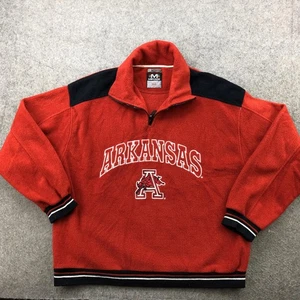 Suéter De Colección Arkansas Razorbacks Para Hombres XL NCAA Fútbol Polar Cuarto Cremallera - Imagen 1 de 12